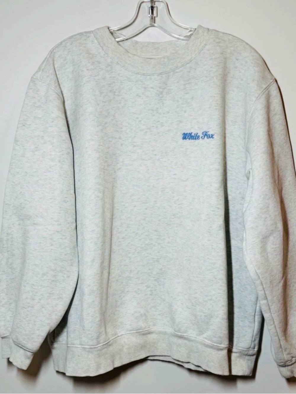 White Fox Boutique Steal Your Heart Oversized Sweater Grey Marle Womens Size M/L